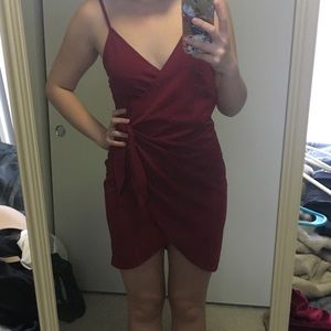 Red Wrap Dress